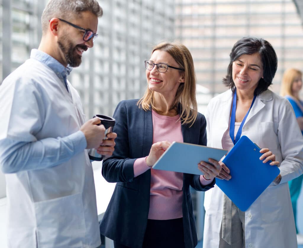 Group of doctors talking